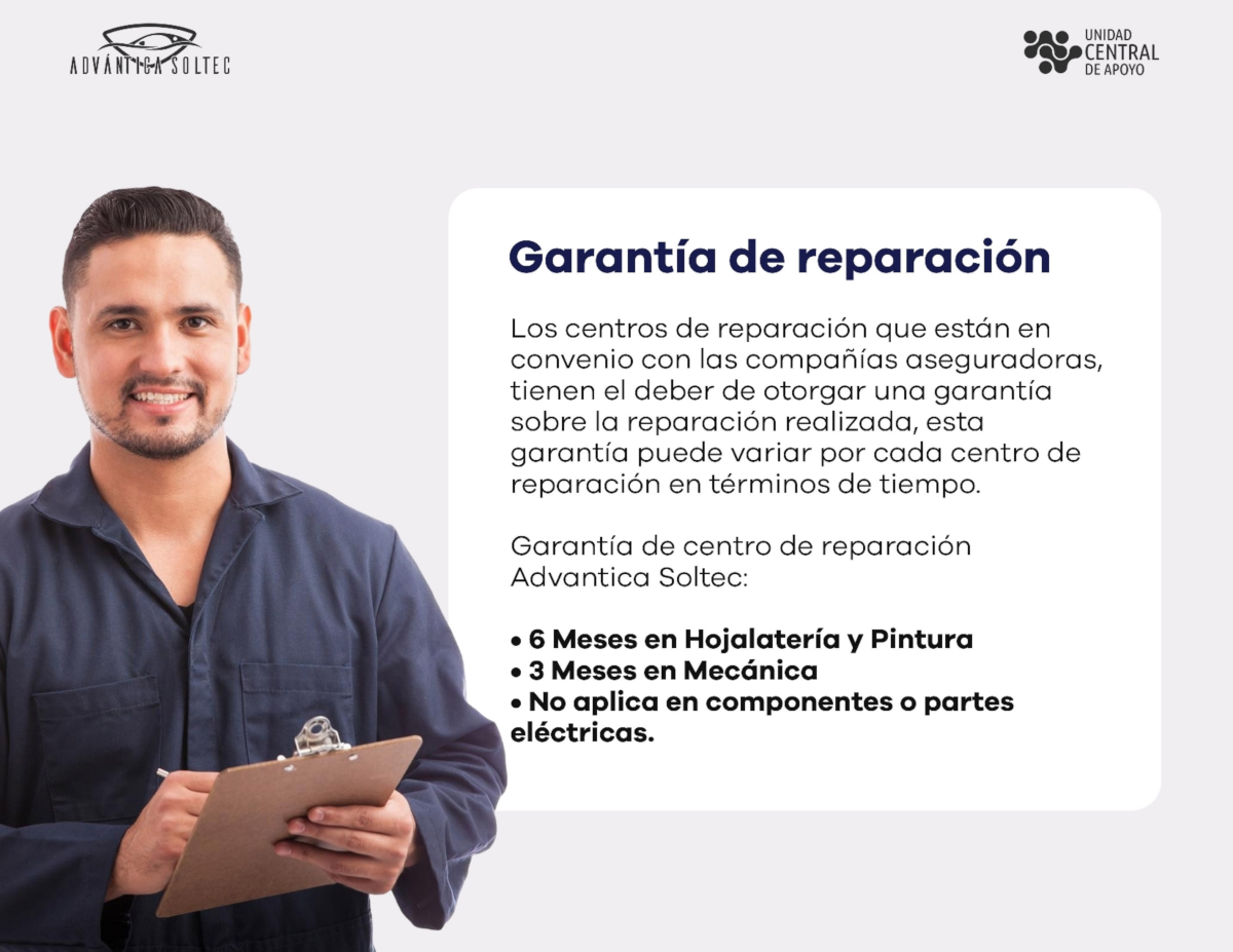 ADVANTICA SOLTEC: Garantía de reparación ADVANTICA SOLTEC: Garantía de reparación